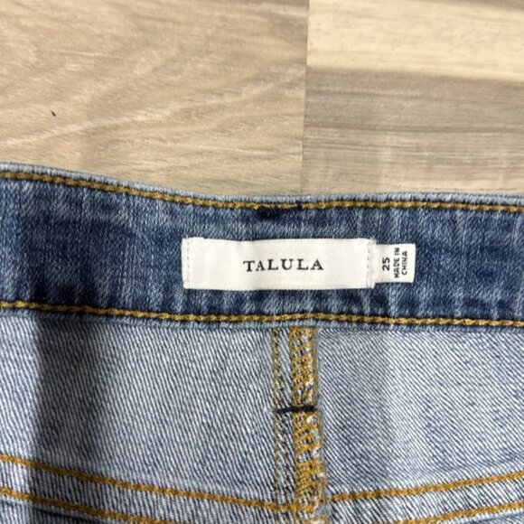 🏁 Aritzia Talula Denim Blue Women's Shorts size 25 - Picture 4 of 7
